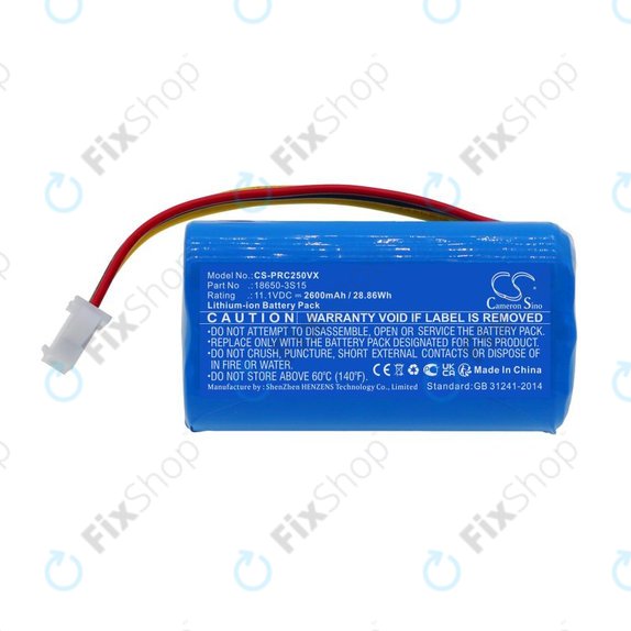 Baterie pentru CleanMate S460, Pure Clean PUCRC25, 2600mAh, Li-Ion, 11.1V, 18650-3S15, HQ