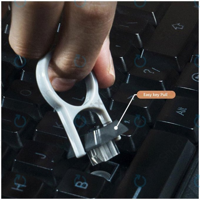 Instrument de curățare multifuncțional cu extractor de chei și cârpă, 6 în 1