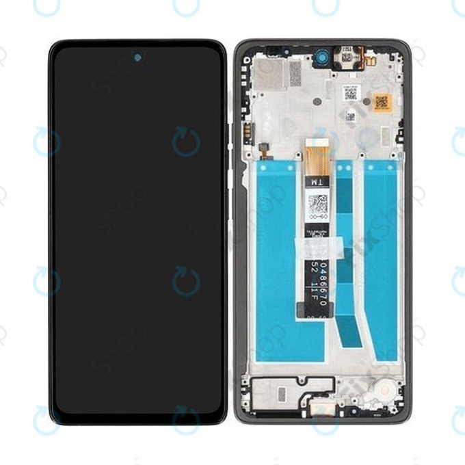 Motorola Moto G75 5G XT2437-2 - Ecran LCD + Sticlă Tactilă + Ramă (Black) TFT