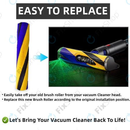 Dyson V11, V12, V15, V15s Detect Submarine - Slim Fluffy Perie principală (rolă moale)