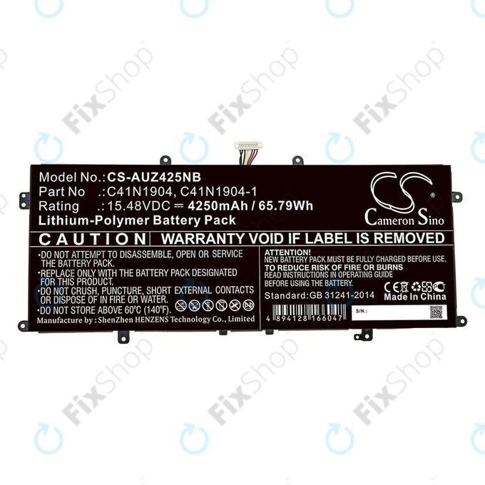 Baterie pentru Asus Zenbook 13, Zenbook 14, 4250mAh, Li-Pol, 15.48V, C41N1904, HQ