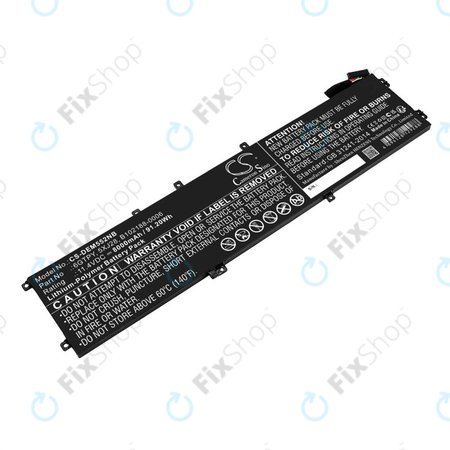 Baterie pentru Dell XPS 15, Dell Precision 9560, 9570, 8000mAh, Li-Pol, 11.4V, 6GTPY, HQ