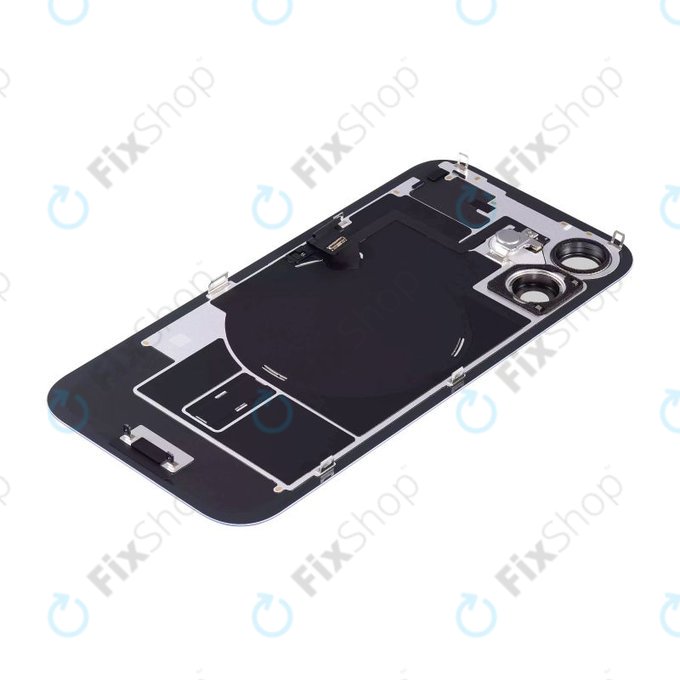 Apple iPhone 16 Plus - Sticlă pentru carcasa din spate + Sticlă cameră + Placă metalică + Magneți MagSafe (Ultramarine)