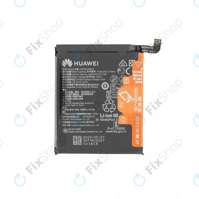 Huawei P40 Pro - Baterie HB536378EEW 4200mAh - 02353MET Genuine Service Pack