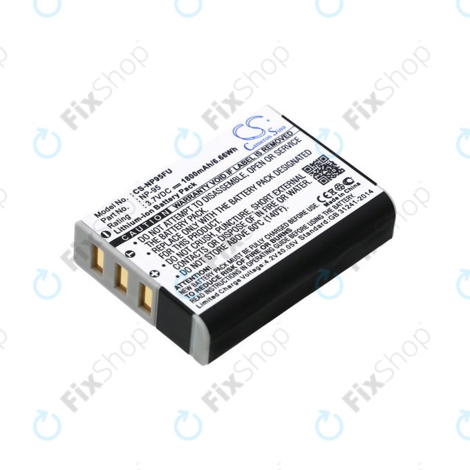 Baterie pentru Fujifilm FinePix F30, Ricoh GXR, 1800mAh, Li-Ion, 3.7V, DB-90, HQ