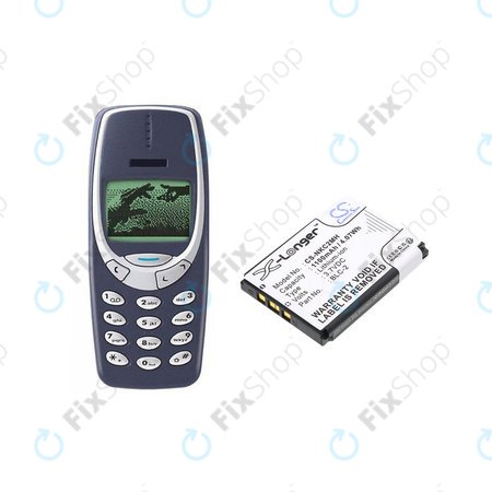 Baterie pentru Nokia 3310, 3330, 1220, 1260, 3560, 5510, 6650, 6800, BLC-2, Li-ion, 3.7V, 1100mAh, HQ