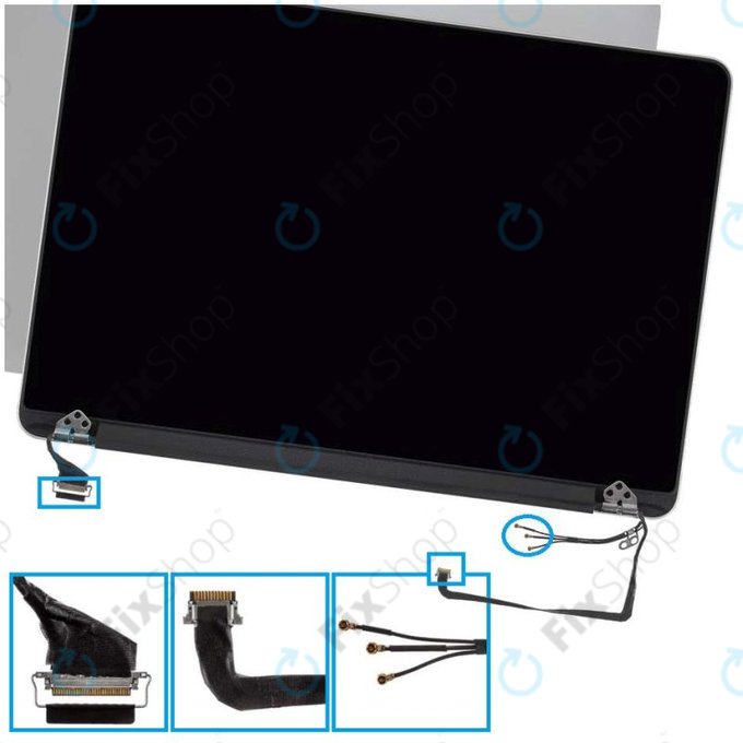 Apple MacBook Pro 13" A1502 (Late 2013 - Mid 2014) - Ecran LCD + Sticlă Frontală + Carcasă Spate Refurbished