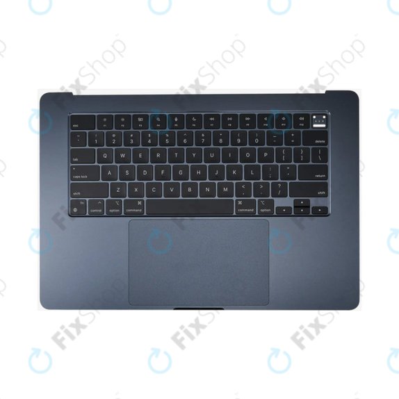 Ramă superioară tastatură pentru MacBook Air 15", A3114 (2024), cu tastatură US și baterie, Midnight, 661-40269, Genuine Apple
