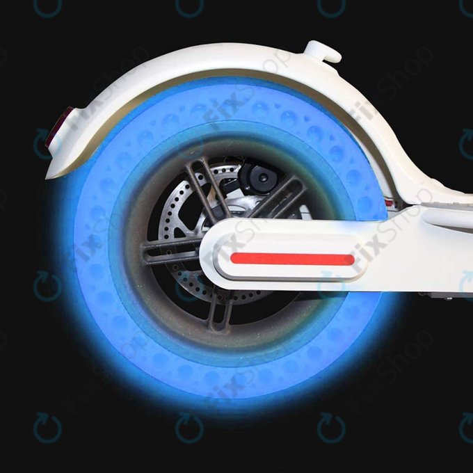 Xiaomi Mi Electric Scooter 1S, 2 M365, Essential, Pro, Pro 2 - Anvelopă Durabilă Completă Tubeless (Blue Fluorescent)