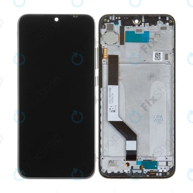 Xiaomi Redmi Note 7 - Ecran LCD + Sticlă Tactilă + Ramă (Space Black) - 5606100920C7, 560610100033, 560610125033 Genuine Service Pack
