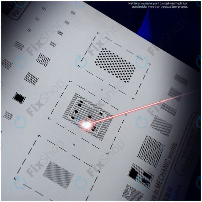 Mecanic iTin 11 - Șablon din Oţel Plăci de bază din Oţel pentru iPhone 8, 8 Plus, X