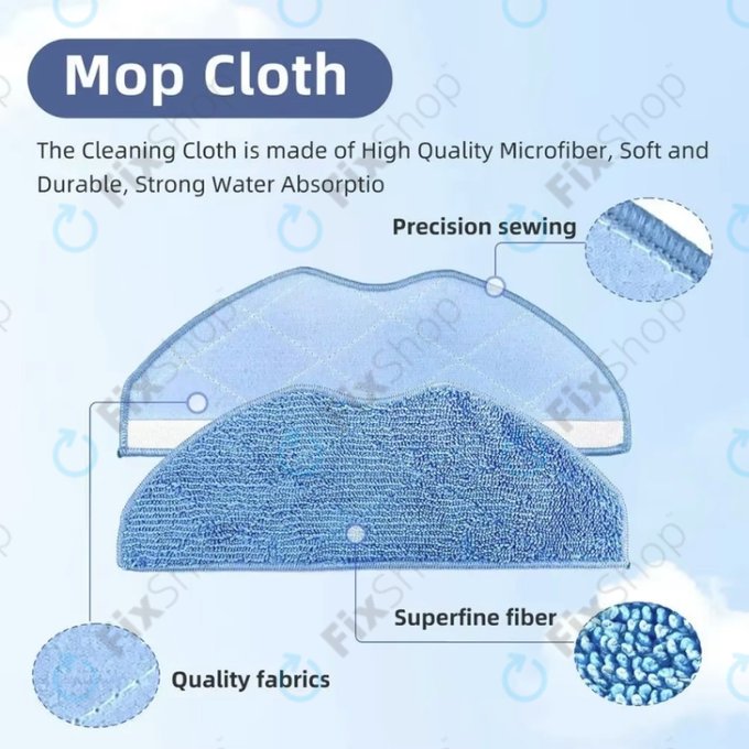 Mop, 2 buc. pentru Rowenta X-plorer S75s, S75s+