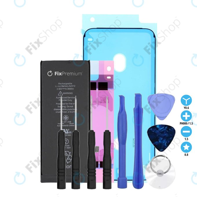 Apple iPhone SE (2nd Gen 2020) - Baterie 1821mAh FixPremium + Autocolant sub Baterie + Autocolant sub LCD + Set de Unelte - Multipack