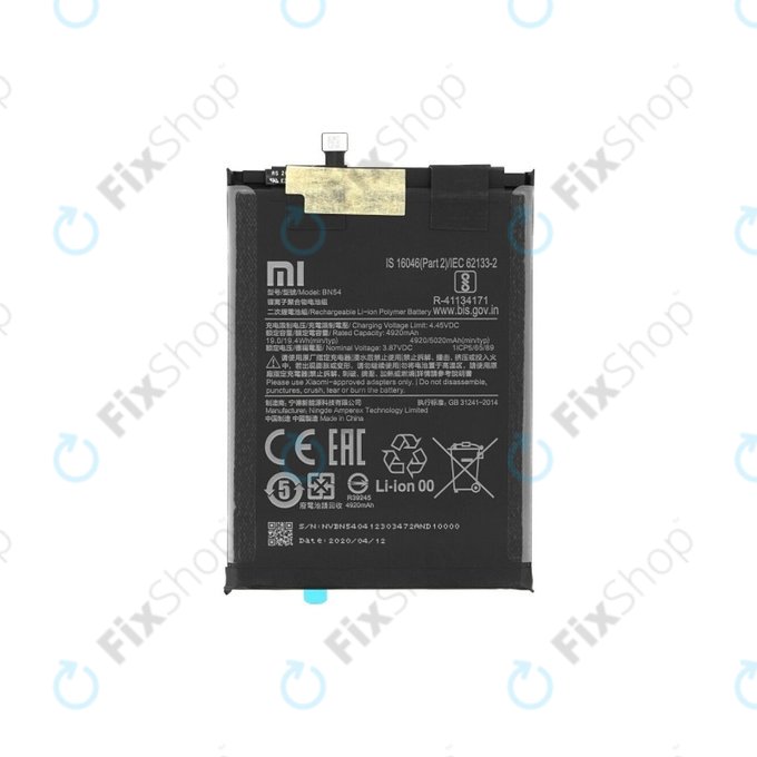 Xiaomi Redmi 9, Note 9 - Baterie BN54 5020mAh - 460200001J1G, 460200003P1G Genuine Service Pack