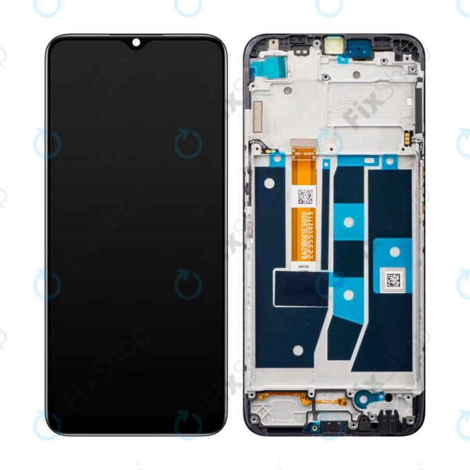 Oppo A54s CPH2273 - Ecran LCD + Sticlă Tactilă + Ramă (Black) - 4908020 Genuine Service Pack
