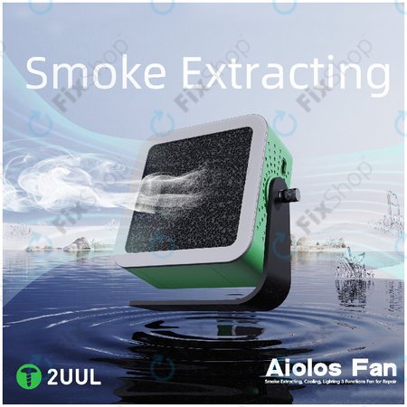 Extractor de fum și ventilator de răcire cu iluminare LED, 2UUL DA98