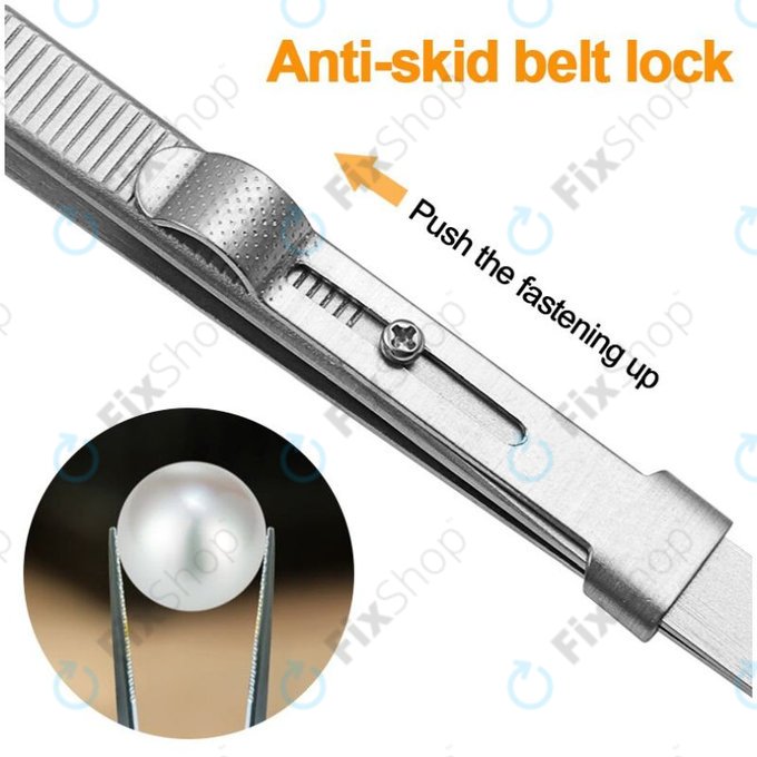 Penseta profesionala din otel inoxidabil - varf drept (163mm)