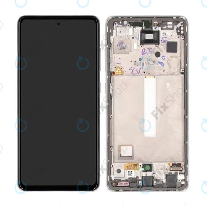 Samsung Galaxy A52s 5G A528B - Ecran LCD + Sticlă Tactilă + Ramă (Awesome White) - GH82-26861D, GH82-26863D, GH82-26910D, GH82-26909D Genuine Service Pack