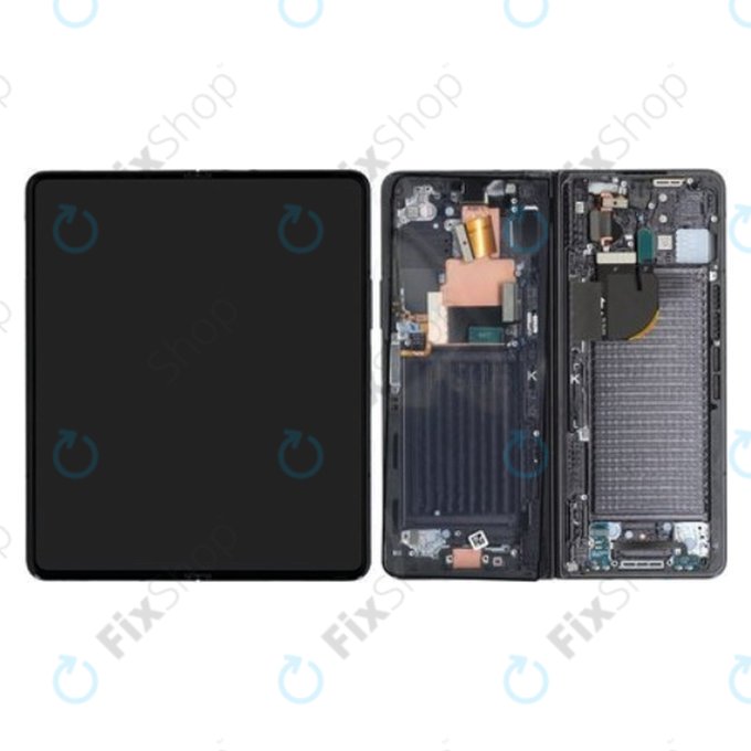 Samsung Galaxy Z Fold 5 F946B - Ecran LCD + Sticlă Tactilă + Ramă (Phantom Black) - GH82-31842A Genuine Service Pack
