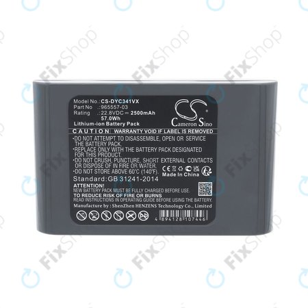 Baterie pentru Dyson DC31, DC34, DC35, DC44, DC56, 2500mAh, Li-Ion, 22.8V, 965557-03, HQ