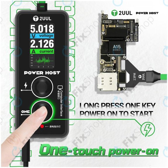 Tester digital USB-C de tensiune și curent (Power Host), 2UUL PW15