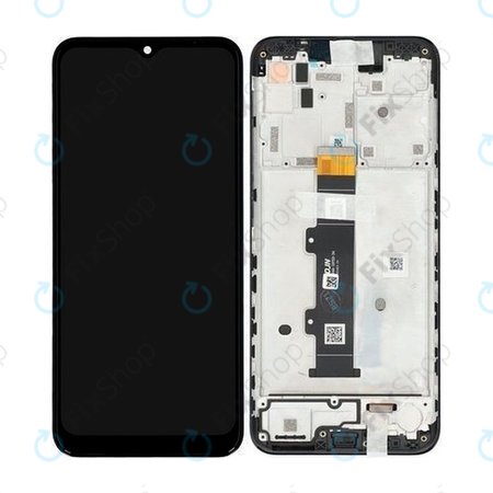 Motorola Moto G30 XT2129 - Ecran LCD + Sticlă Tactilă + Ramă (Phantom Black) - 5D68C18187 Genuine Service Pack
