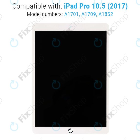 Ecran LCD pentru iPad Pro 10.5" (2017), White, Sticlă Tactilă fără ramă, Refurbished