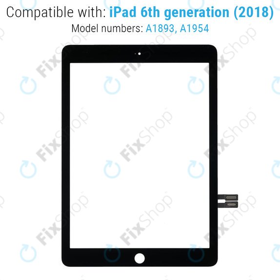 Sticlă Tactilă pentru iPad (6th Gen 2018), Black