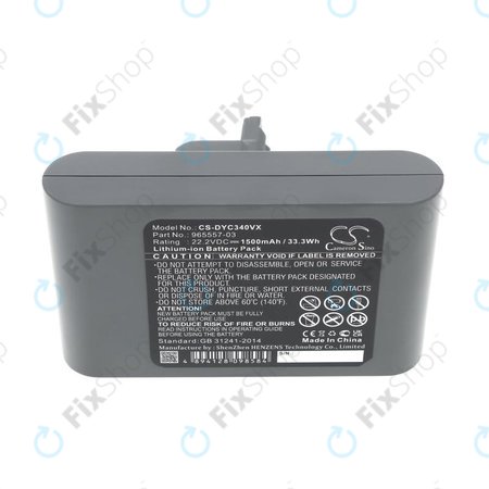 Baterie pentru Dyson DC31, DC34, DC35, DC44, DC45, DC56, 1500mAh, Li-Ion, 22.2V, 965557-03, HQ