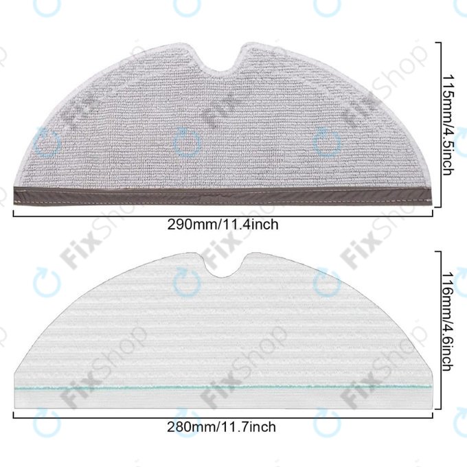 Xiaomi Roborock Q7, Q7+, Q7 Max, Q7 Max+, T8 - Set standard (Alb)