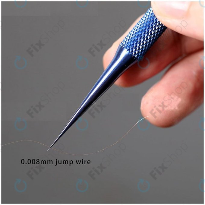 2UUL BlueT Straight Head - Pensetă cu titan drept (vârf 0,1 mm)