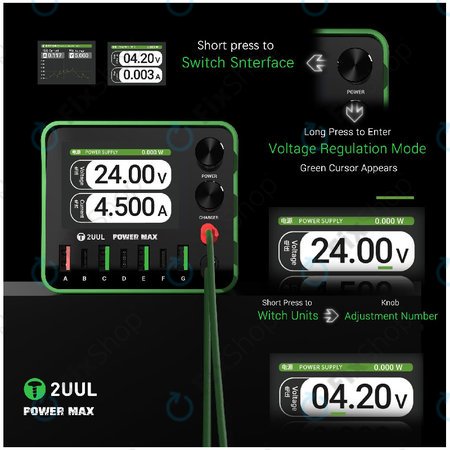 Stație de încărcare multi-port 200W, 2UUL PC01