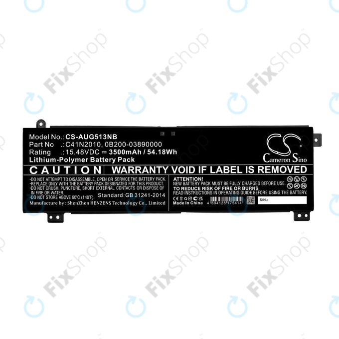 Baterie pentru Asus ROG Strix G15, G17, 3500mAh, Li-Pol, 15.48V, C41N2010, HQ