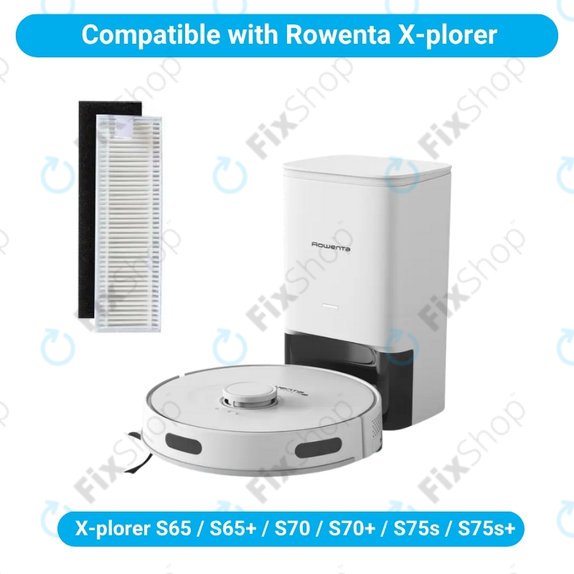Filtru HEPA, 2 buc. pentru Rowenta X-plorer S65, S65+, S70, S70+, S75s, S75s+