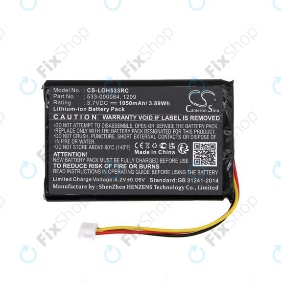 Baterie pentru Logitech Harmony Touch, Ultimate, 1050mAh, Li-Ion, 3.7V, 533-000083, HQ