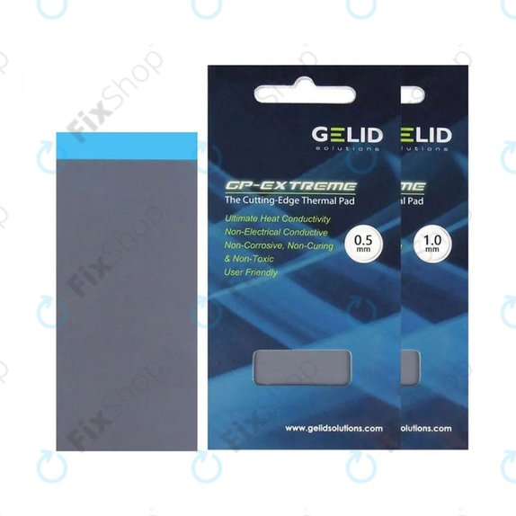 Pad termic GELID GP-Extreme, 12 W/mK, 80 × 40 × 1.0mm