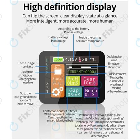 Docreate SW - Aparat Portabil de Sudura in Puncte cu Afisaj Digital (5000mAh)
