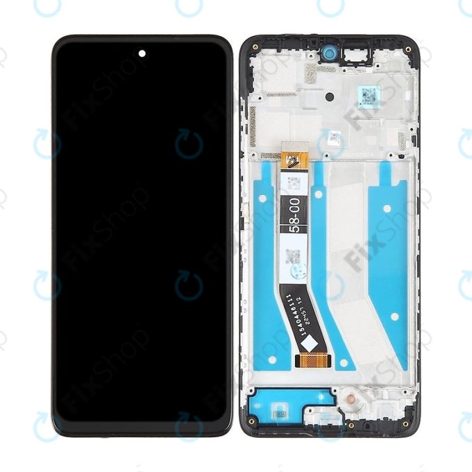 Motorola Moto G73 - Ecran LCD + Sticlă Tactilă + Ramă (Black) TFT