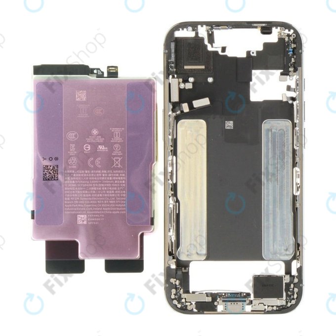 Ramă Mijlocie cu Baterie pentruiPhone 17 Air | Light Blue | ZD076-00719 | Genuine Apple