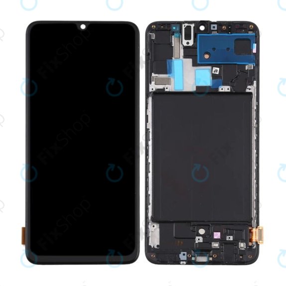 Samsung Galaxy A70 A705F - Ecran LCD + Sticlă Tactilă + Ramă (Black) TFT