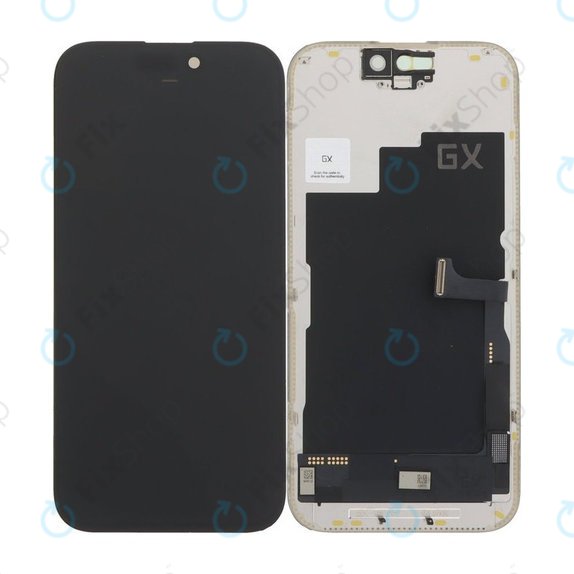 Apple iPhone 15 Pro - Ecran LCD + Sticlă Tactilă + Ramă Hard OLED FixPremium