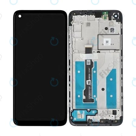Motorola Moto G8 XT2045 - Ecran LCD + Sticlă Tactilă + Ramă (Black) - 5D68C16383 Genuine Service Pack