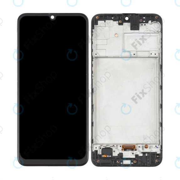 Samsung Galaxy M31 M315F - Ecran LCD + Sticlă Tactilă + Ramă (Space Black) OLED