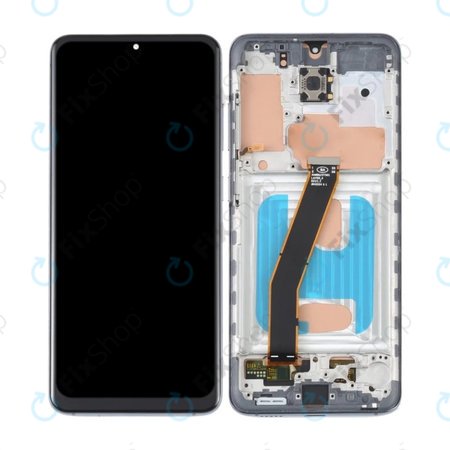 Samsung Galaxy S20 G980F - Ecran LCD + Sticlă Tactilă + Ramă (Cosmic Grey) TFT