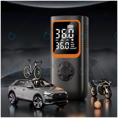 Compresor de Aer Electric Portabil cu Accesorii (11.1V, 2000mAh)