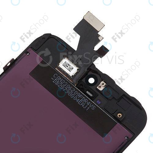 Ecran pentru iPhone 5, Black, Sticlă tactilă cu ramă