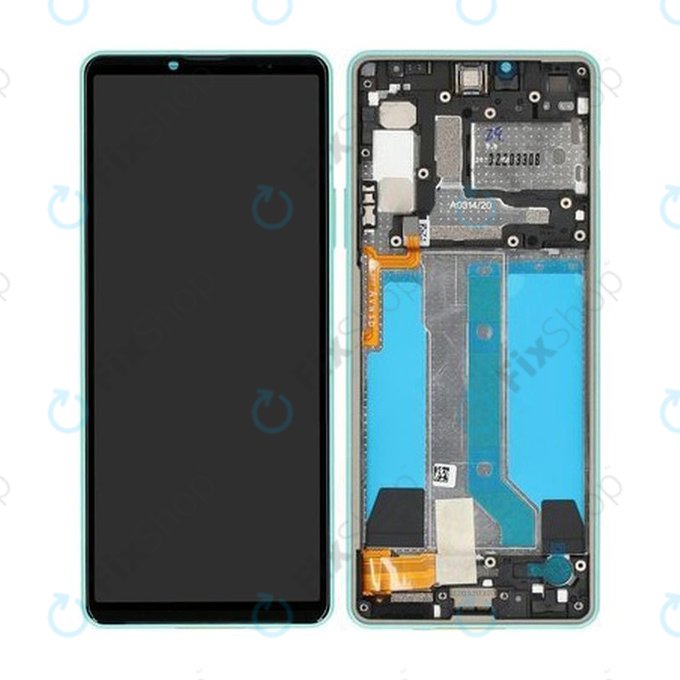 Sony Xperia 10 IV XQCC54 - Ecran LCD + Sticlă Tactilă + Ramă (Mint) - A5047175A Genuine Service Pack