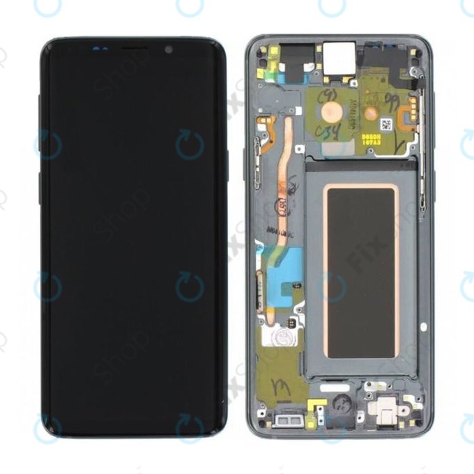 Samsung Galaxy S9 G960F - Ecran LCD + Sticlă Tactilă + Ramă (Titanium Gray) - GH97-21696C, GH97-21697C Genuine Service Pack