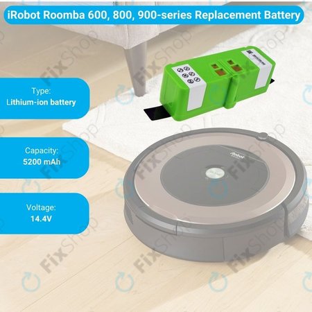 iRobot Roomba 600, 800, 900-series - Baterie 4502233, 4374392, 2130LI Li-Ion 14.4V 5200mAh HQ