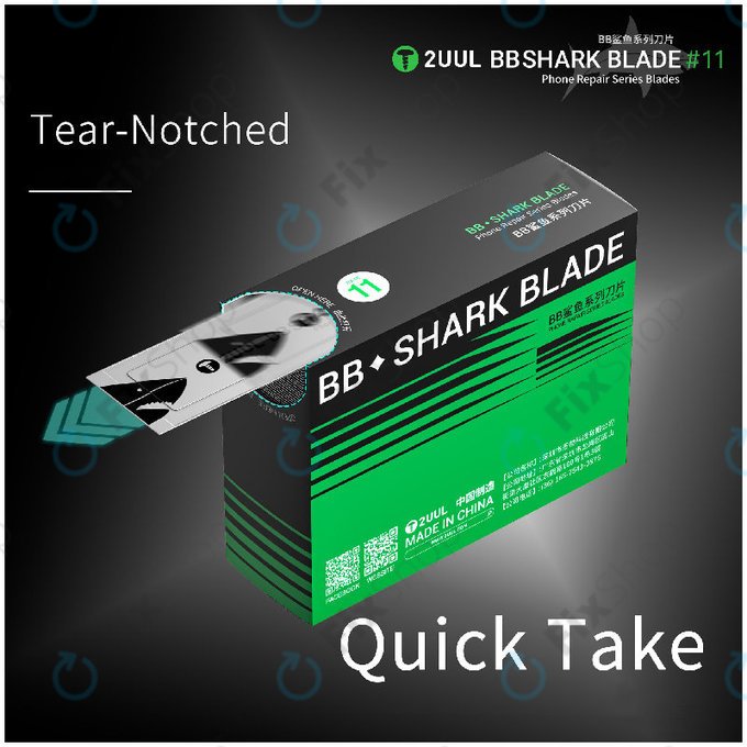 Lame bisturiu Shark Nr.11, BB, 2UUL DA18, 100 buc/cutie